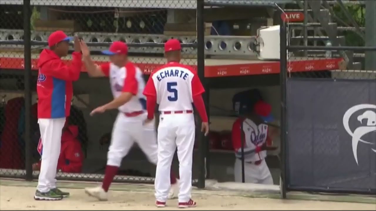 Equipo Cuba presente en la XVII Copa Mundial de Softbol Masculino, en Nueva Zelanda