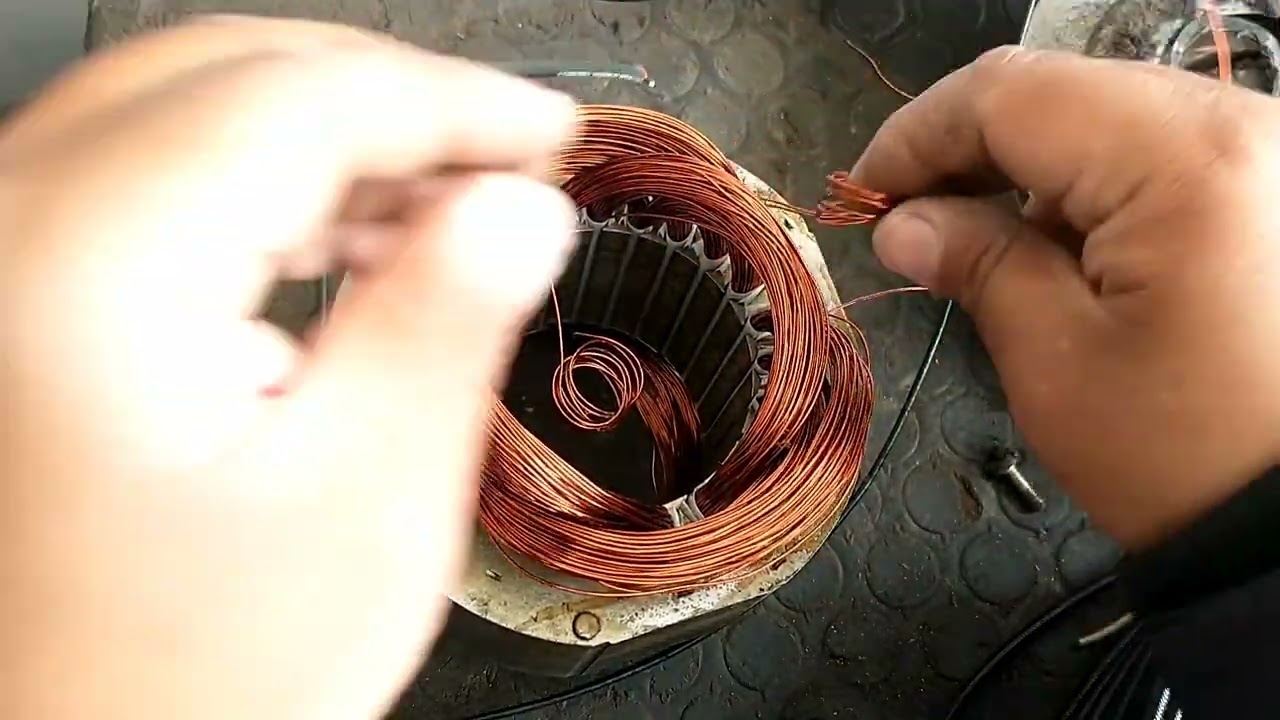 Embobinado de motores eléctricos / motor monofásico de 2 polos