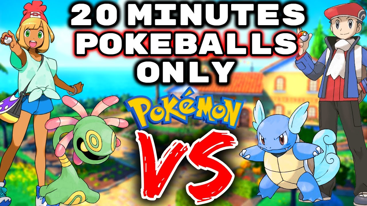 У нас есть 20 минут, чтобы поймать покемонов ТОЛЬКО С ПОМОЩЬЮ ПОКЕБОЛОВ... А потом мы вступаем в ...