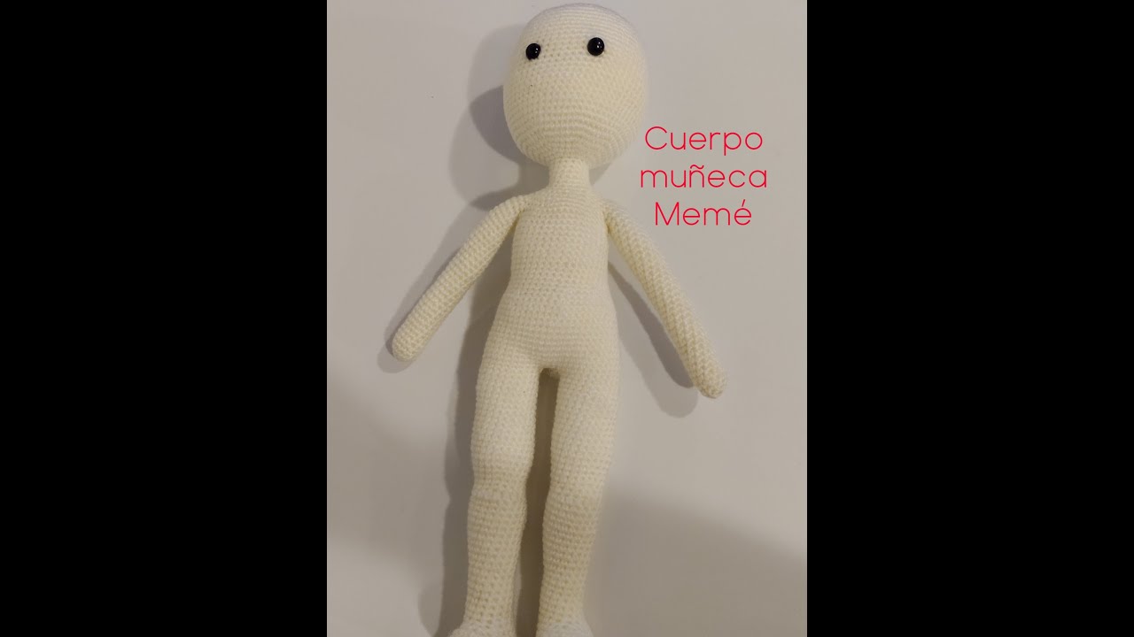 Muñeca amigurumi sin costura Memé Parte 1