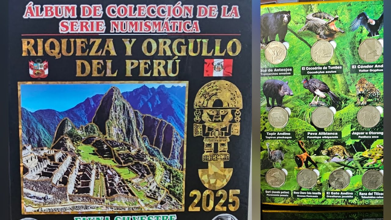Album, todas las monedas coleccionadas del per&uacute; 2025 