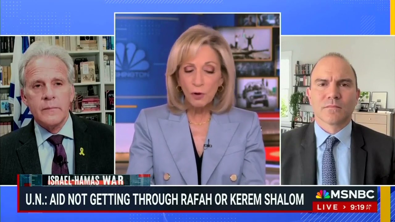 Michael Oren appears on MSNBC's Andrea Mitchell Reports May 8, 2024