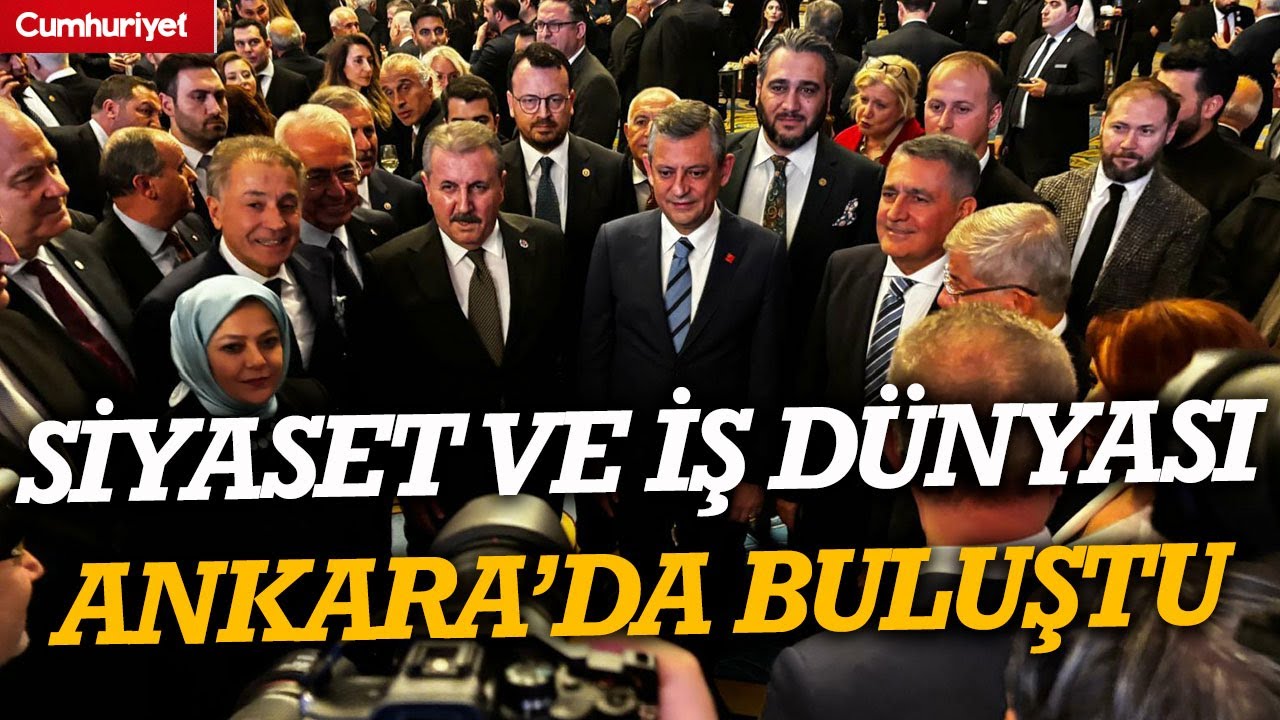 T&Uuml;SİAD YİK toplantısı &ouml;ncesi kokteyl: Siyaset ve iş d&uuml;nyası Ankara&rsquo;da buluştu