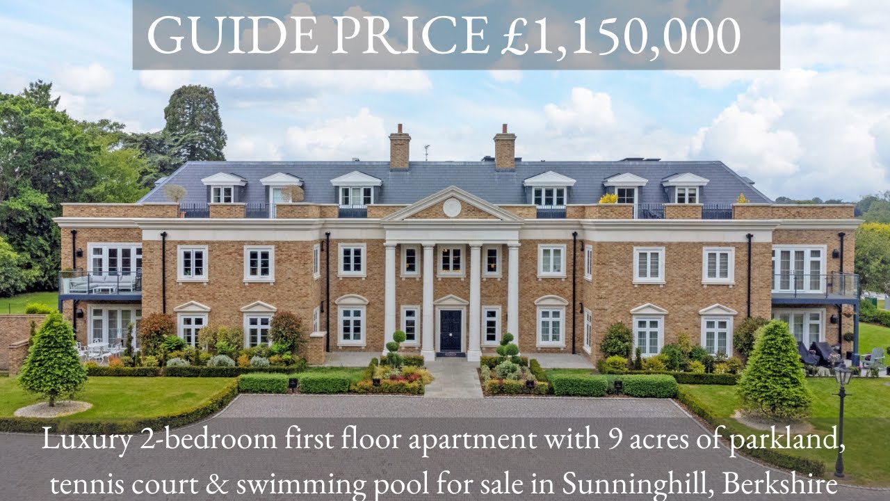 Luxury 2-bedroom apartment with pool & tennis court in 9 acres of parkland in Sunninghill, Ascot