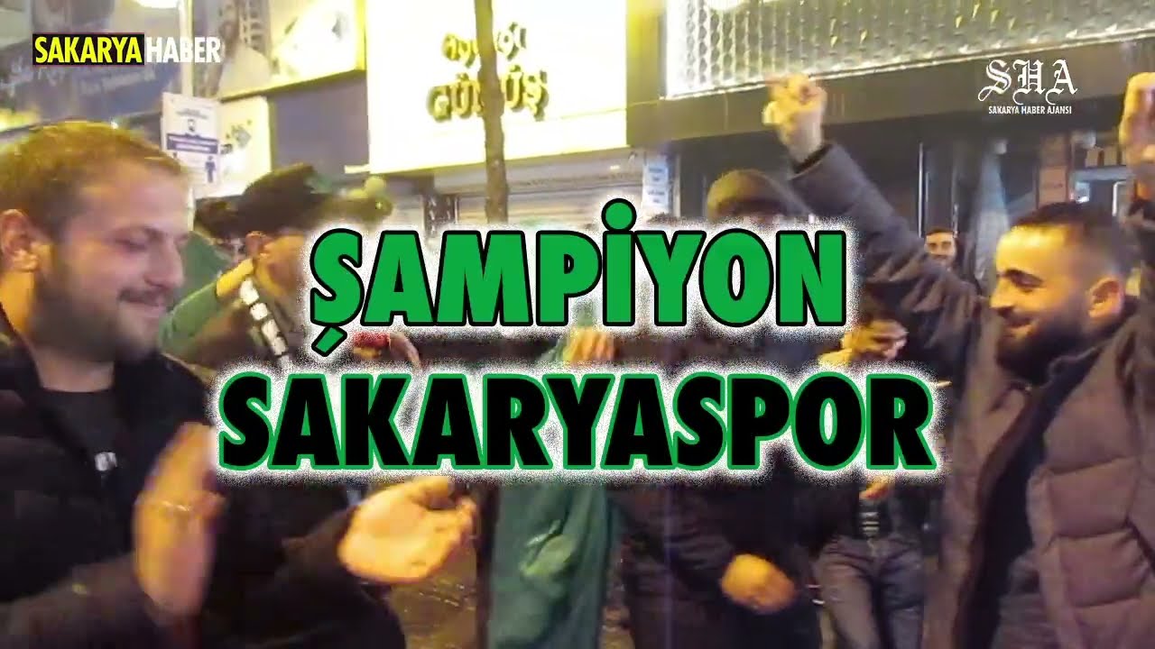 Sakaryaspor şampiyonluk kutlaması