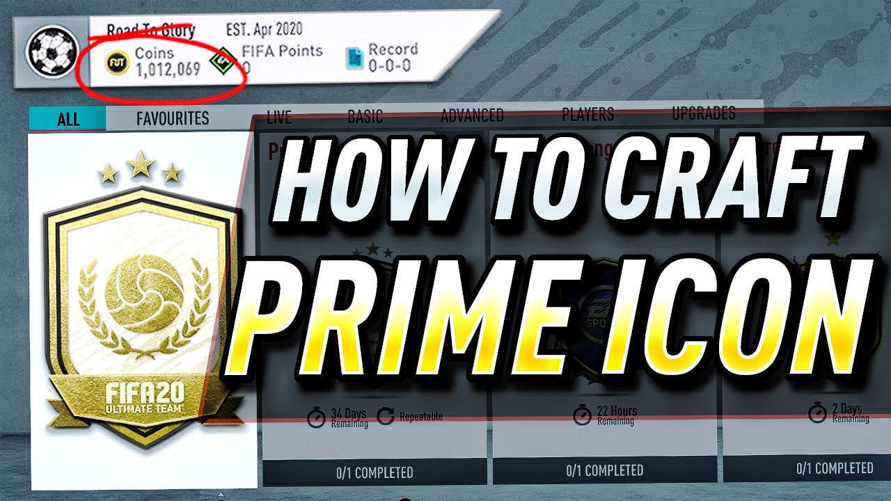 HOW TO CRAFT PRIME ICON FOR FREE (FASTEST METHOD) - FIFA 20 ICON CRAFTING GUIDE