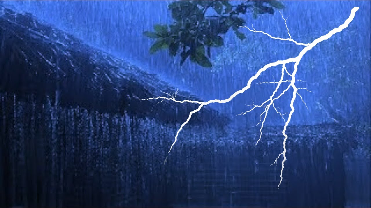 Listen to heavy rain and thunder to calm your mind and sleep better