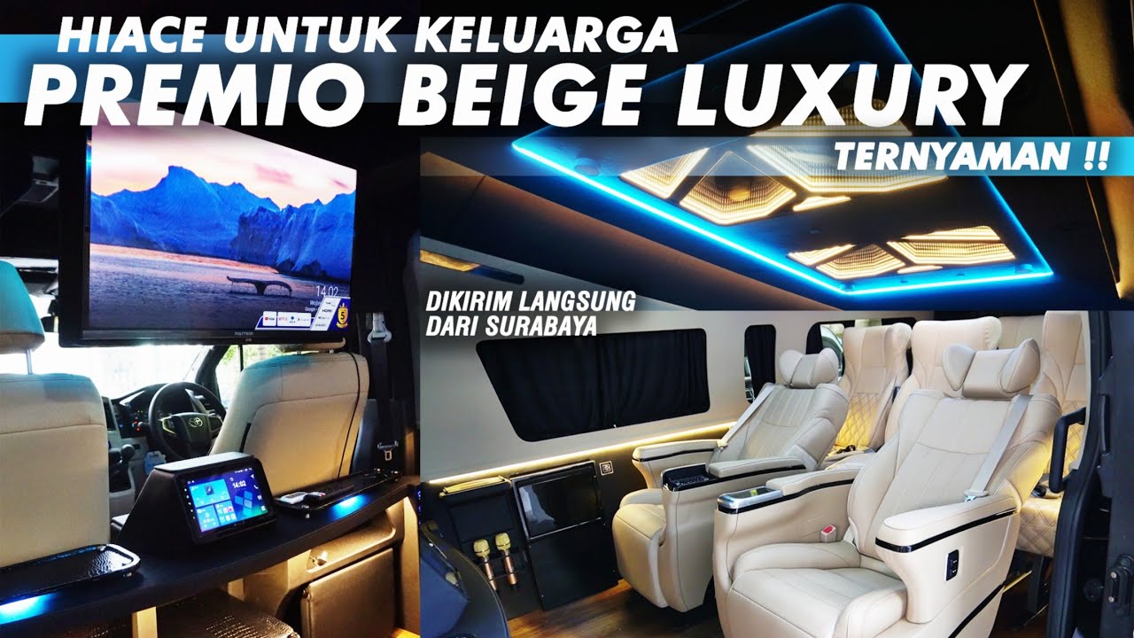 HIACE PREMIO 10 SEAT!! INTERIOR PREMIUM + PERFORMA & KESTABILAN LUARBIASAA!!!