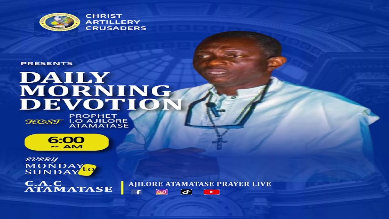 16-03-2026 MONDAY MORNING PROPHETIC PRAYER WITH PROPHET ATAMATASE