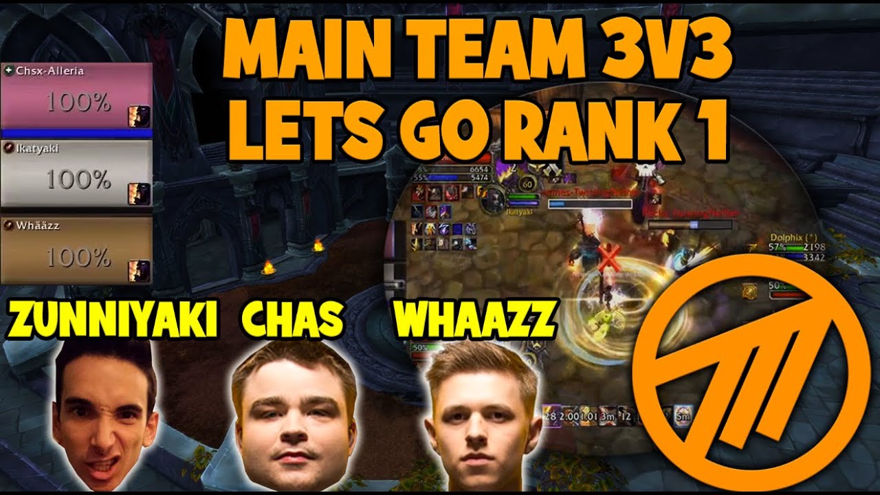 Main team pushing rank 1 on EU | 3v3 with Zunniyaki and Chas