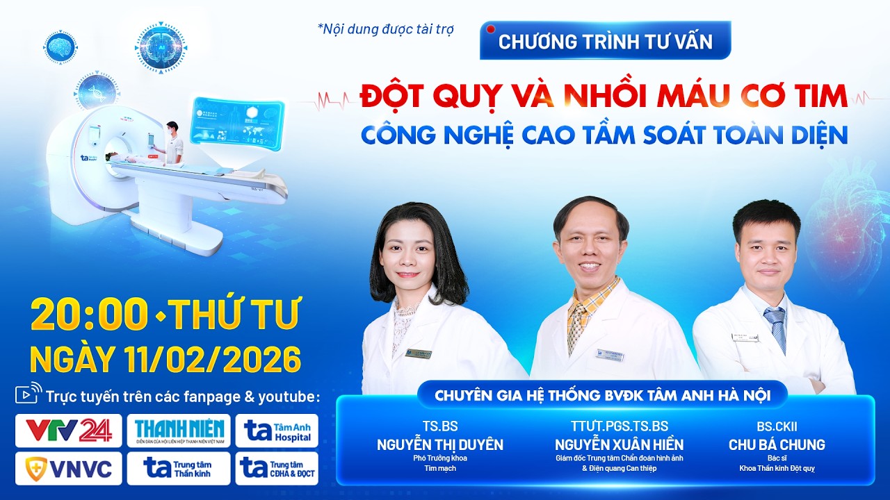 [TRỰC TIẾP] Đột quỵ và nhồi máu cơ tim: Công nghệ cao tầm soát toàn diện