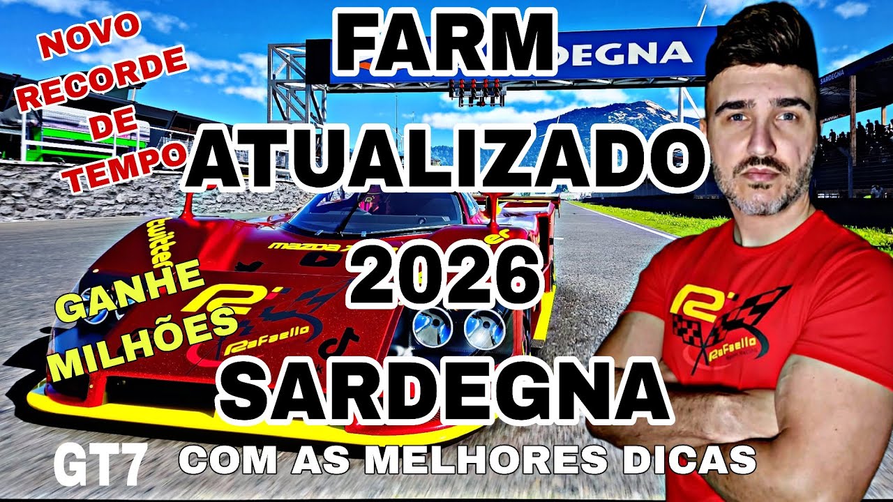GRAN TURISMO 7, ⚠️FARM ATUALIZADO DE SARDEGNA⚠️, ⏱️RECORDE DE TEMPO, 💰GANHE MILHÕES, DICAS RÁPIDAS!