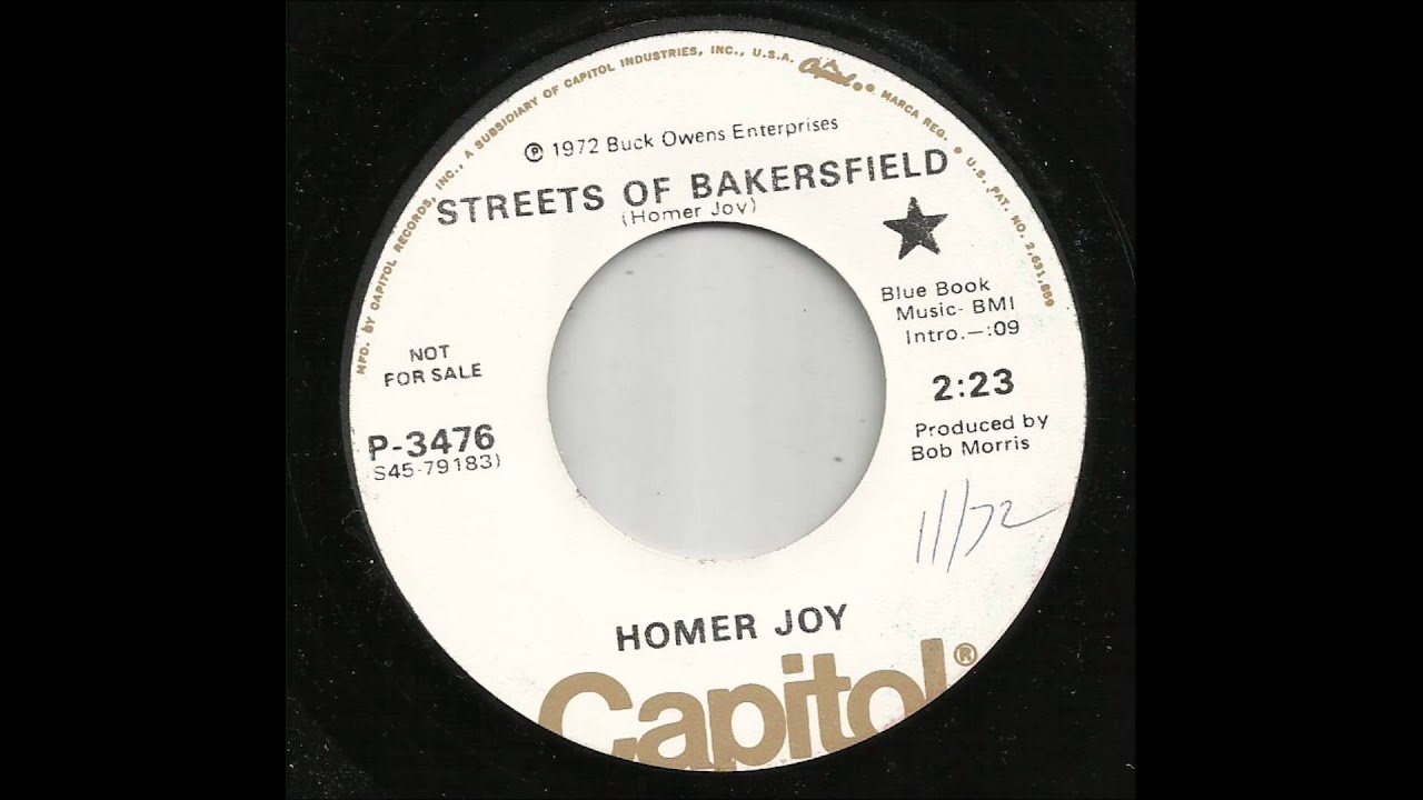 Homer Joy - Streets Of Bakersfield
