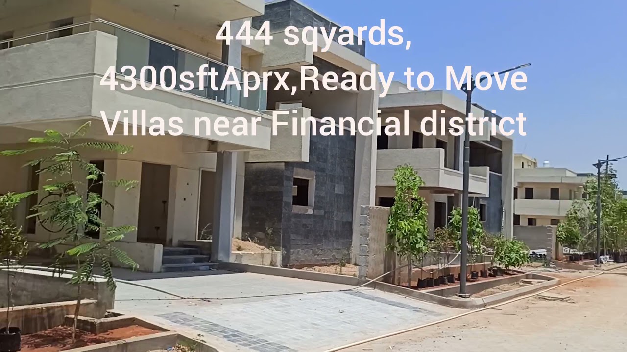 Ready to move villas near Financial district and kokapet