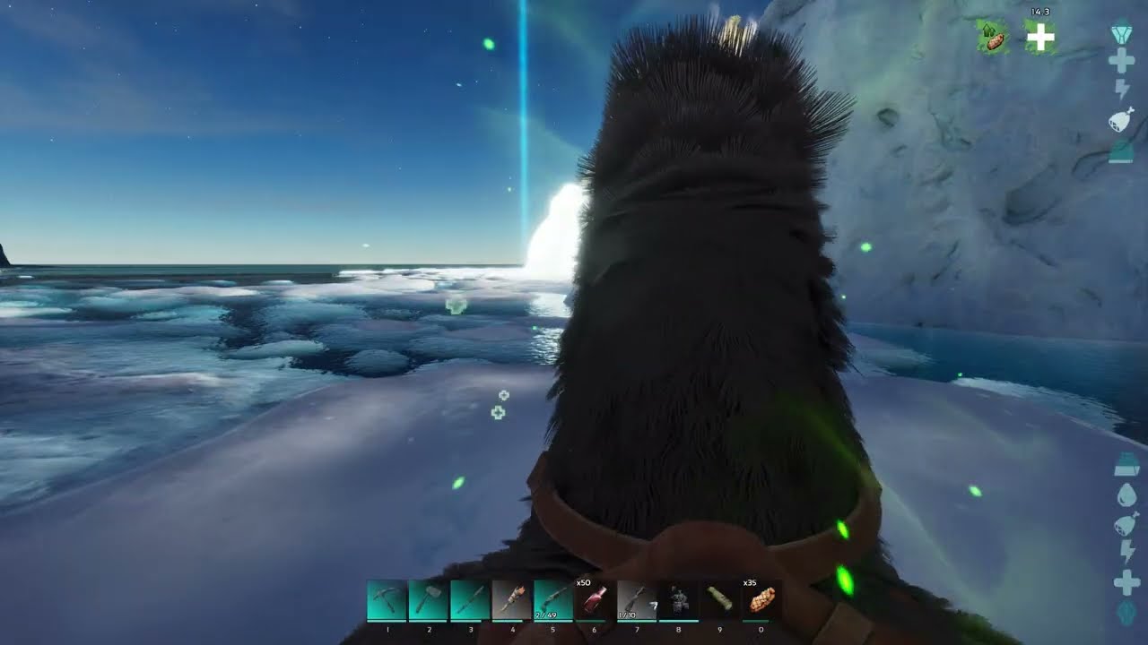 ARK ASCENDED | #41 | Crianza y farmeo del ARTEFACTO SEÑOR DEL CIELO (SKYLORD) en cueva de la nieve