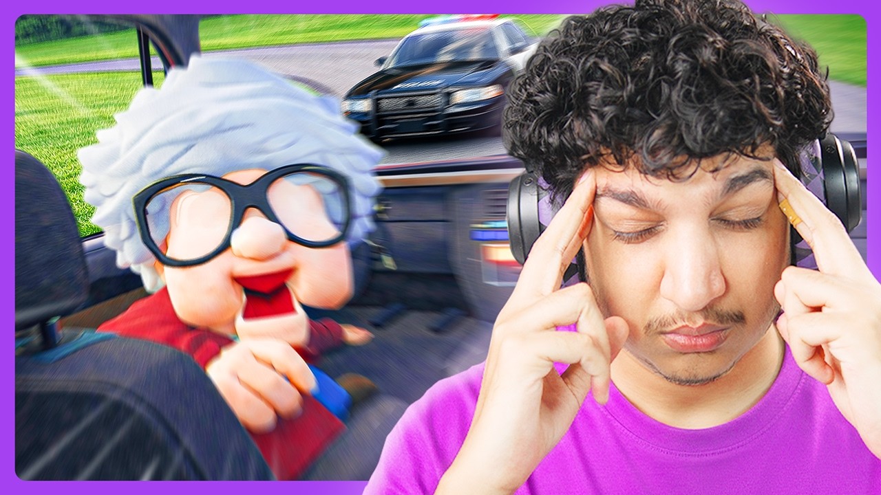BLIND DRIVING DATE WITH GRANNY | Potato