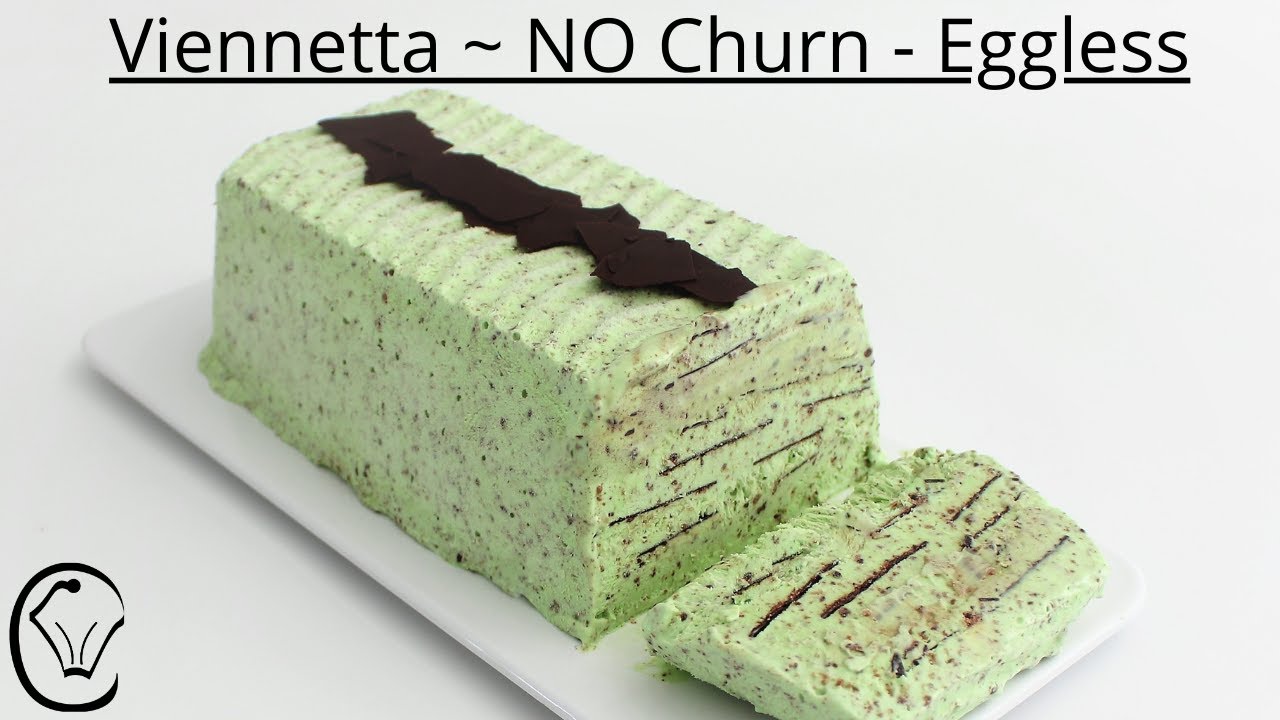 Мятное шоколадное мороженое Viennetta без маслобойки без машины без яиц вкусное печенье и сливки