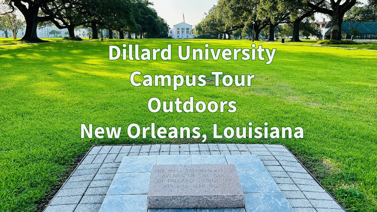Dillard University, HBCU, New Orleans, Louisiana, Outdoor Campus Walking Tour