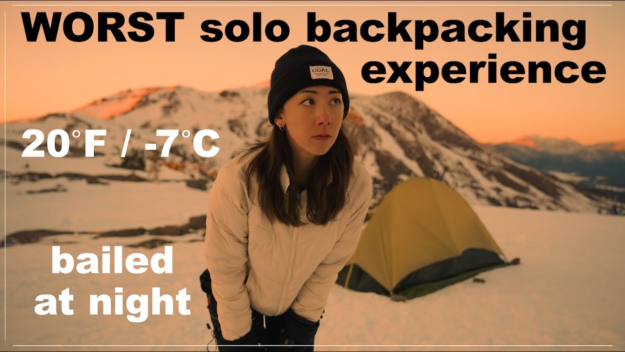 My WORST Solo Winter Backpacking Experience | Surviving a Windstorm