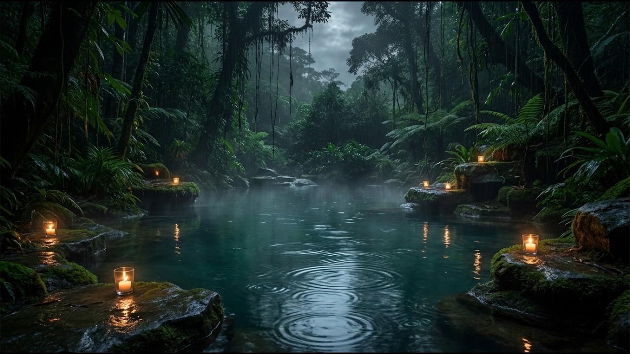 Still Forest Pool in Soft Day Light 3hrs