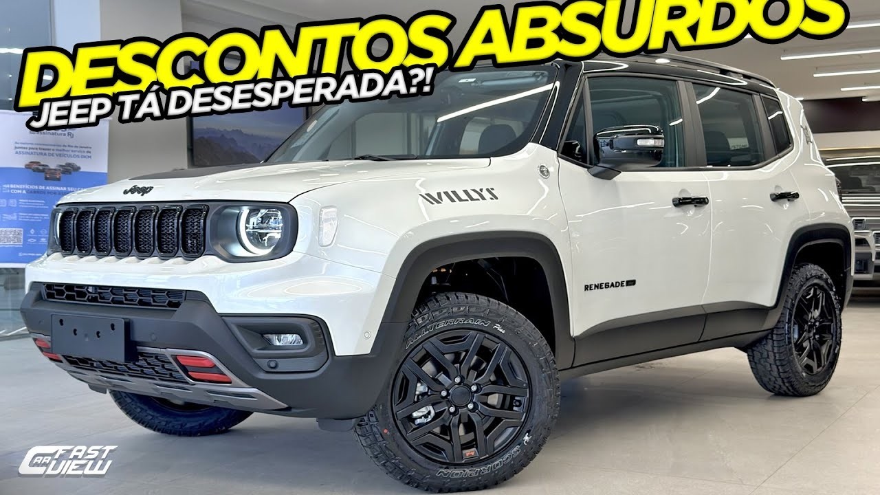 NOVO JEEP RENEGADE 2026 IMBATÍVEL EM TODAS AS VERSÕES COM ESSES DESCONTOS? VALE A PENA CONFERIR!