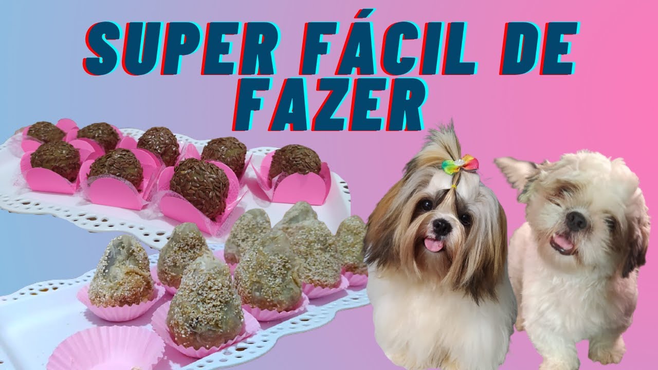 RECEITA DE COXINHA E BRIGADEIRO PARA CACHORRO