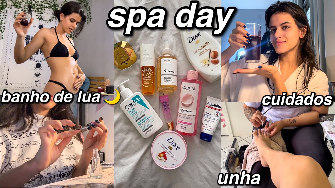 spa day em casa 🧖🏻‍♀️🫧✨🛁🌸