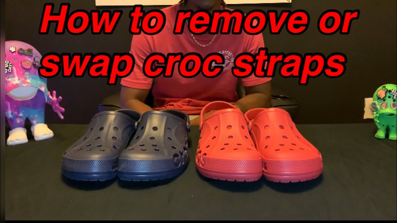 Как снять или заменить ремешки Croc