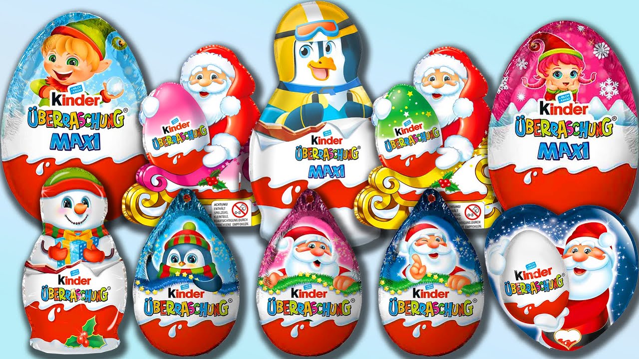 2023 Christmas Chocolate Figurines Santa Elf Deer Boże Narodzenie Czekoladowe Jajko