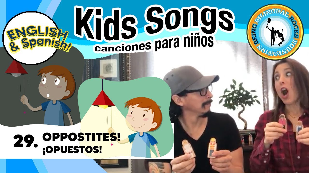 Kids Songs - OPPOSITES - Alina Celeste and Mi Amigo Hamlet - Family Learn Spanish Class 29