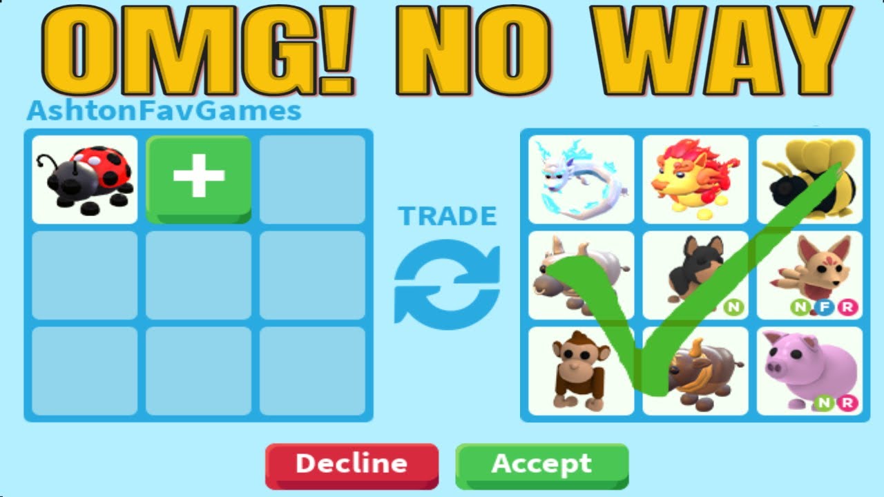 What people trade for LADYBUG Roblox adopt me #shorts