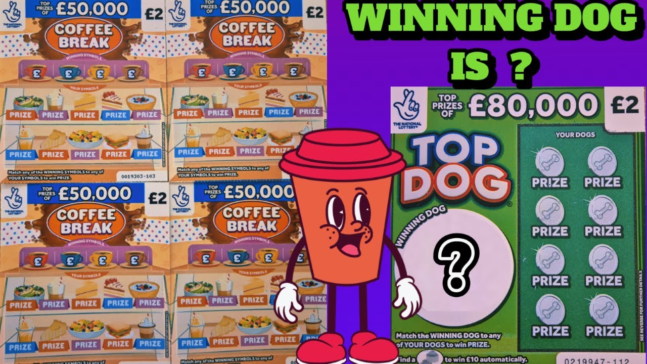 NEW SCRATCH CARD COFFEE BREAK + PICK A DOG WINNER'S DRAW #scratch #crazy #scratchcards #lottery