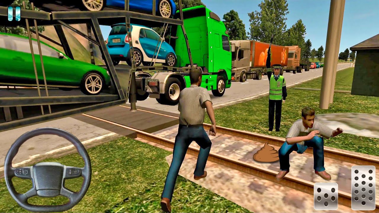 Euro Truck Driver 2018 #54 Train Tracks! Truck Games Android gameplay