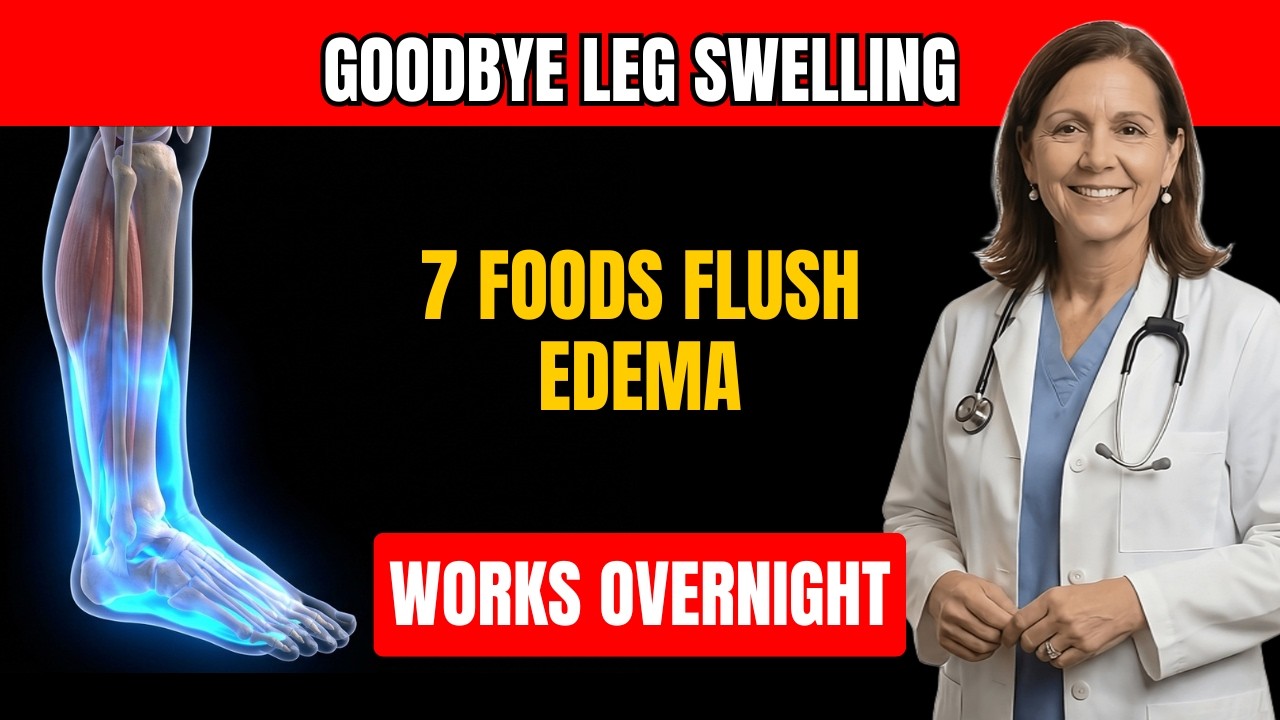 GOODBYE Leg Swelling! 7 Water-Rich Foods That Flush Amlodipine Edema Overnight | Senior Health