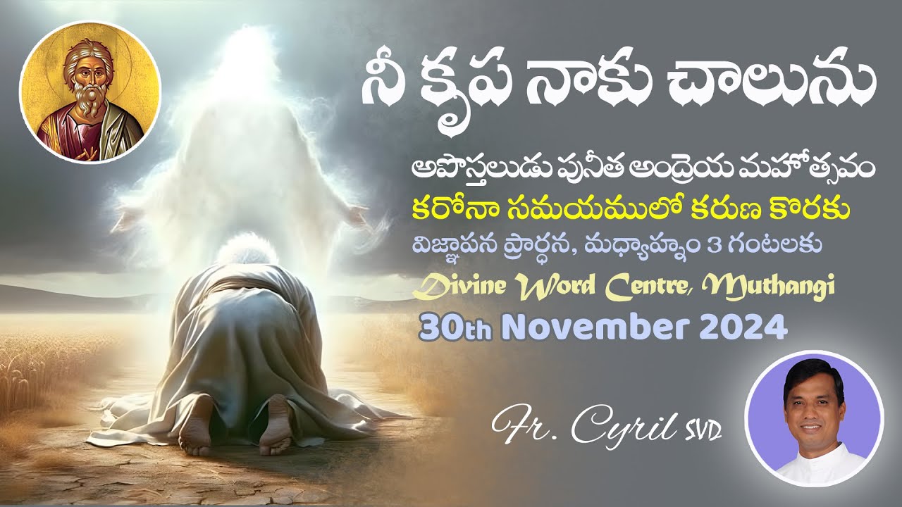 Divine Mercy Intercession |Fr. Cyril Doss SVD | Divine Word Centre,Muthangi  | 30-11-2024 |.mov