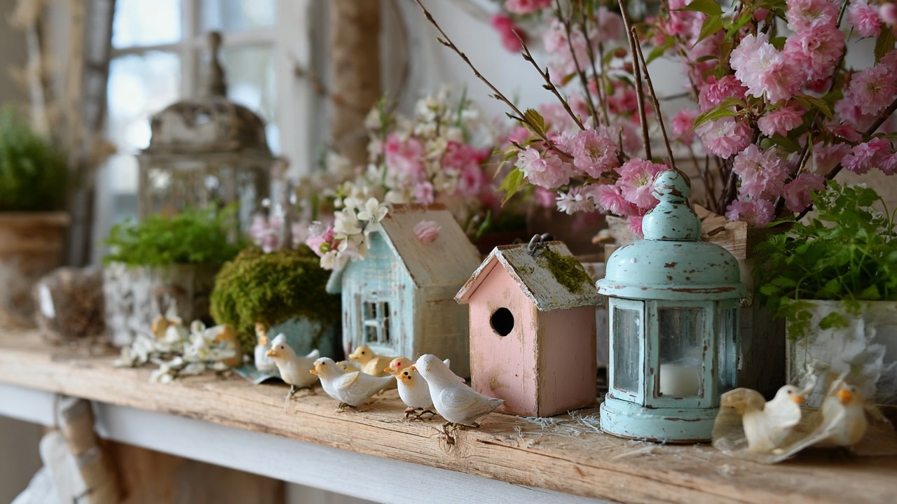 Whimsical Shabby Chic Spring Decor | Repurposed Vintage Cottage Ideas for Every Home