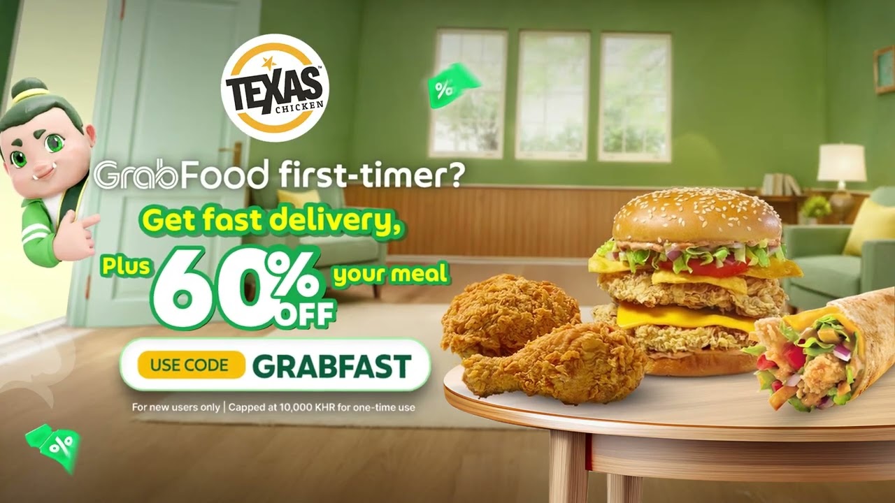 GrabFood First-timer? Get 60% off with Texas Chicken now💚