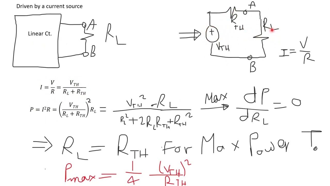 Circuit Theorems 5 - Maximum Power Transfer  شرح