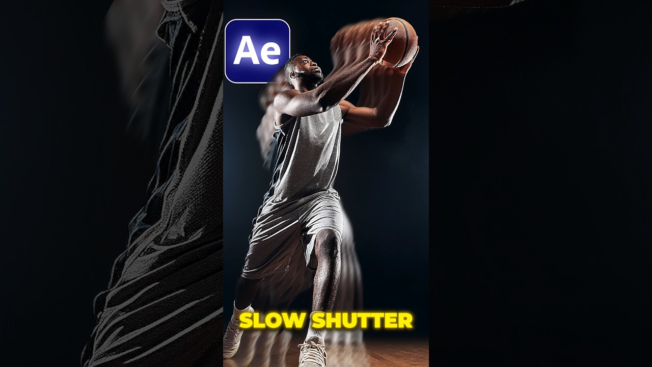 How to Make SLOW SHUTTER EFFECT in After Effects #aftereffects