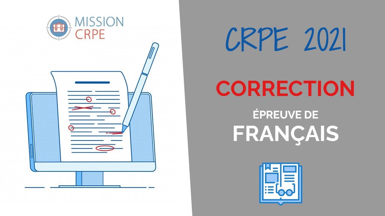 [CRPE 2021] : Correction de l'épreuve de Français ✅