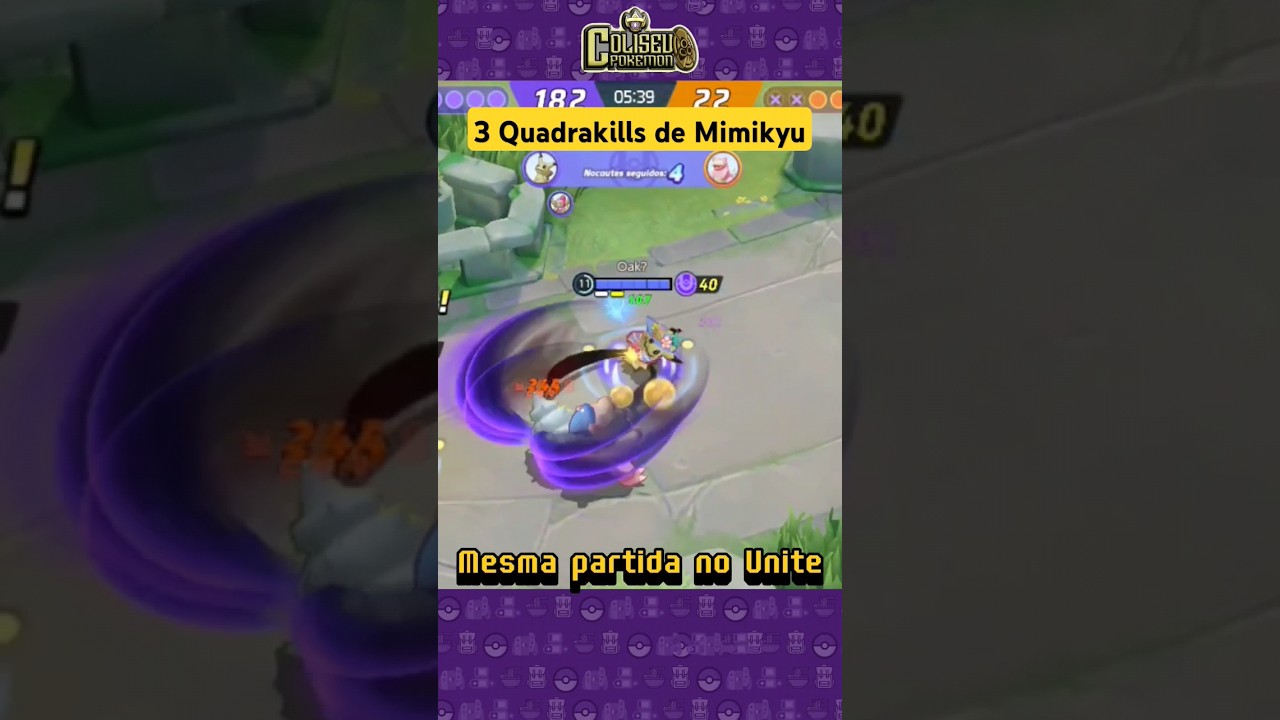 3 Quadrakills de Mimikyu no Pokemon Unite! 