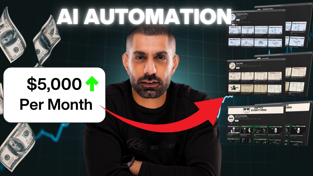 كيف تحقق $5,000 شهريًا من قناة AI بدون ما تطلع وجهك؟
