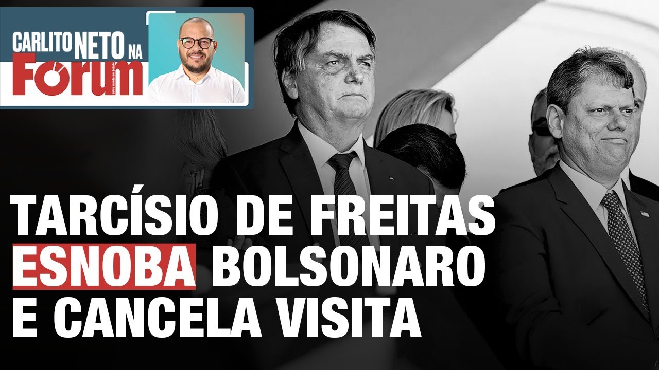 TARCÍSIO DE FREITAS ESNOBA BOLSONARO E CANCELA VISITA