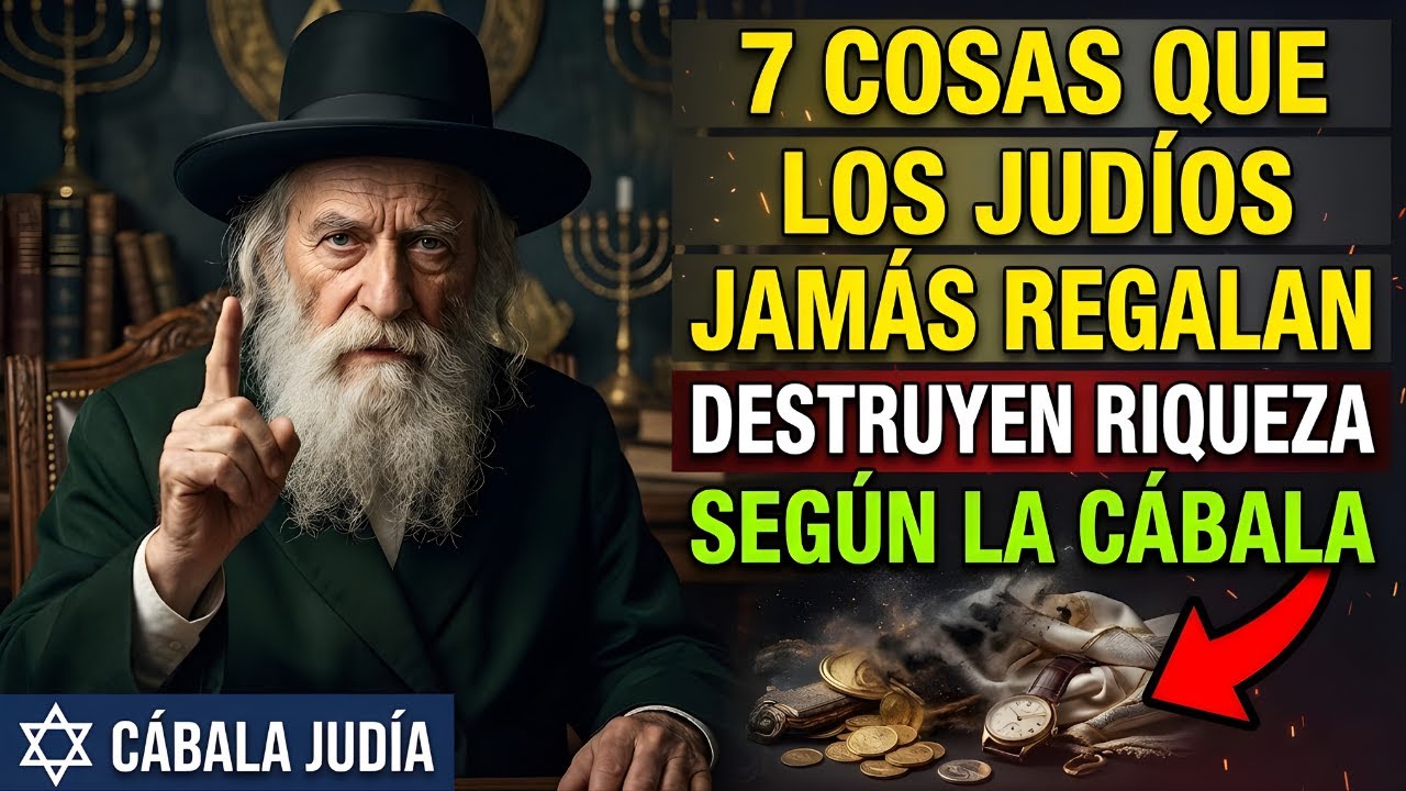 Rabino Millonario: 7 COSAS que los Judíos JAMÁS Regalan porque DESTRUYEN la RIQUEZA | Cábala ✅