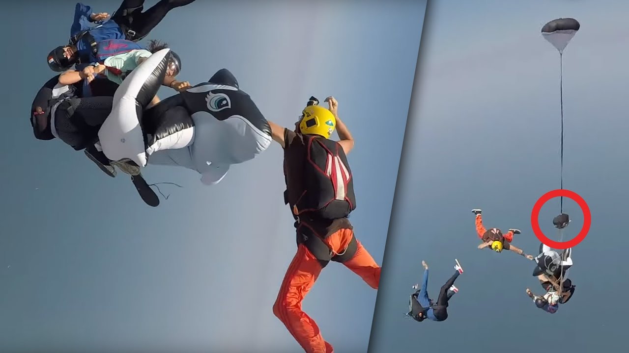 Friday Freakout: Hard Premature Parachute Opening, Zoo Dive With Inflatable Whale