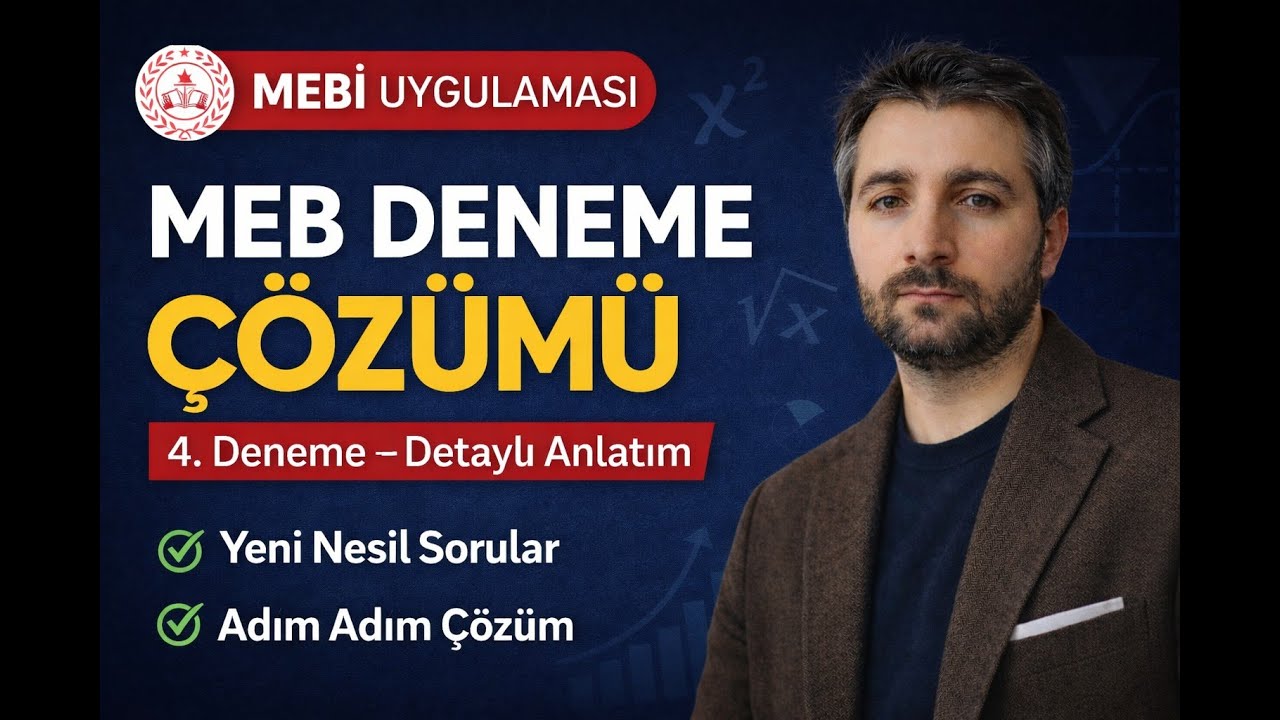MEB Resmî Deneme Çözümü | MEBİ Uygulaması 4. Deneme Detaylı Çözüm