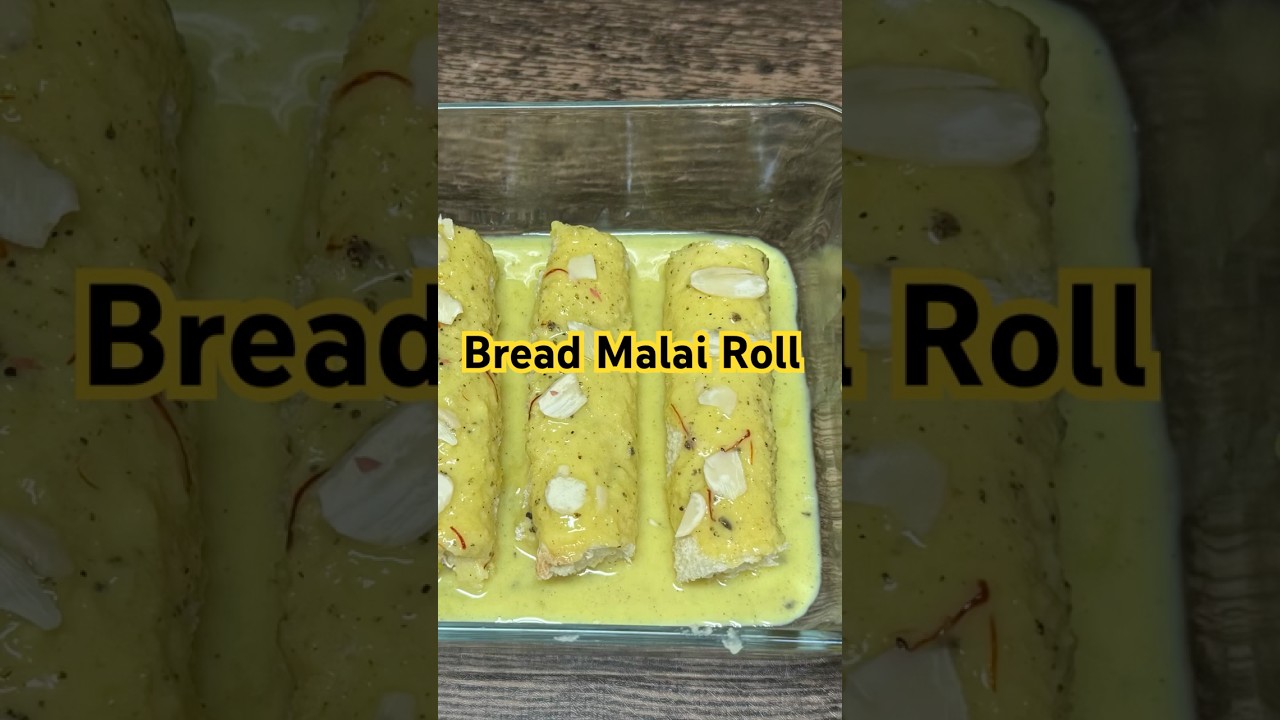 Bread Malai Roll - Easy dessert recipe!! 