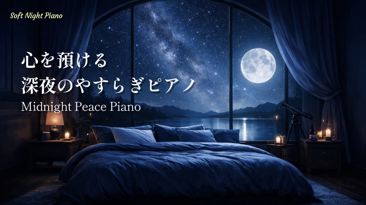 Deep Sleep Piano | 心を預ける、深夜のやすらぎピアノ | Midnight Peace | 即寝 | リラックス | 入眠 | 休息 | 睡眠 | ヒーリング