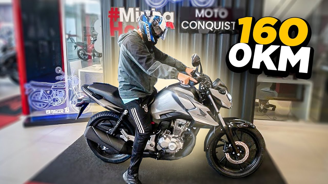 TIRANDO A NOVA 160 0KM DA HONDA! 4K
