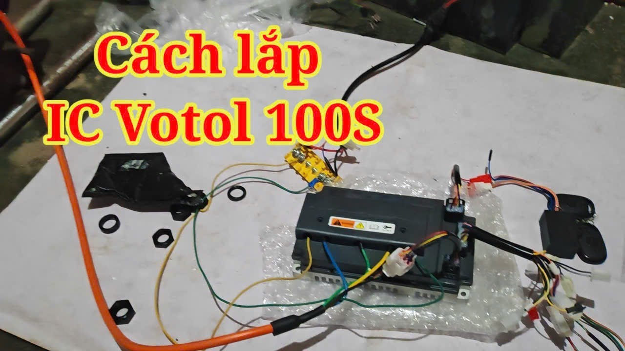 Hướng dẫn lắp đặt ic votol 100s phiên bản mạch nhất cho người mới | xe điện thiên phát